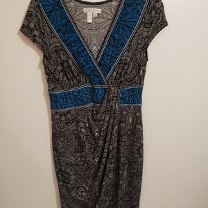 London times blue/black dress Size 8
